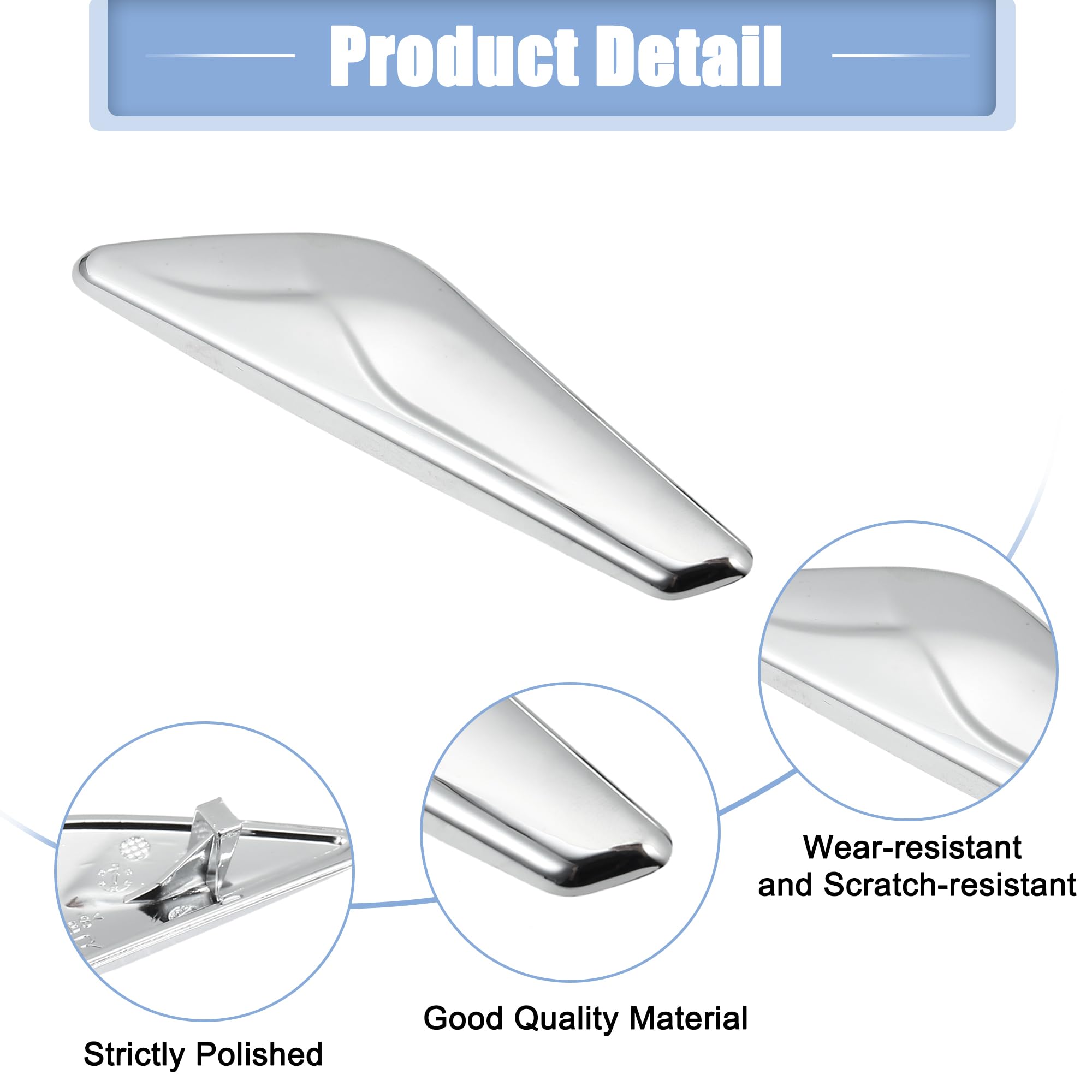 X AUTOHAUX Front Right Fender Panel Side Marker Finisher Trim Fit
